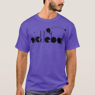 Pickleball Geometric Font T-Shirt