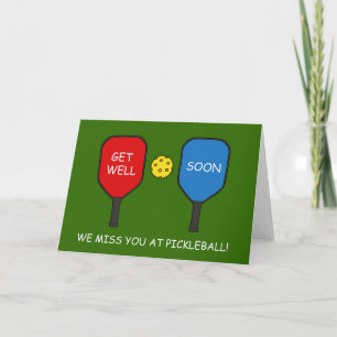 Pickleball Get Well Soon Card