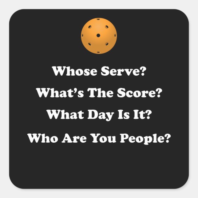 Pickleball Gift Square Sticker (Front)