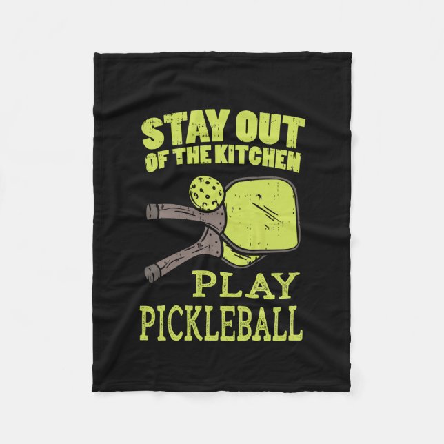Pickleball Gifts Fleece Blanket (Front)