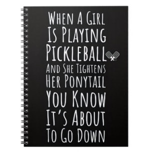 Pickleball Gifts for Her: Funny Notebook for Women