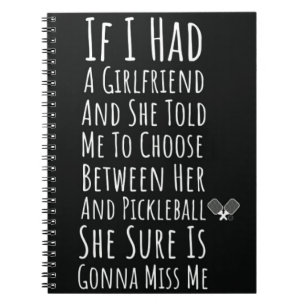 Pickleball Gifts for Him Funny Notebook Men Player