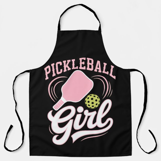 Pickleball Girl Player Apron (Front)