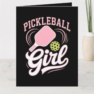 Pickleball Girl Player Card