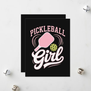 Pickleball Girl Player Holiday Card