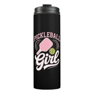 Pickleball Girl Player Thermal Tumbler