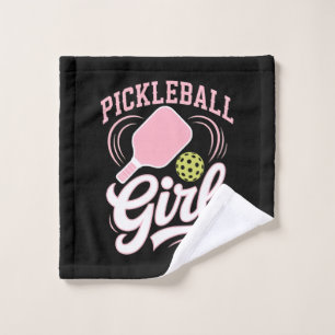 Pickleball Girl Player Wash Cloth