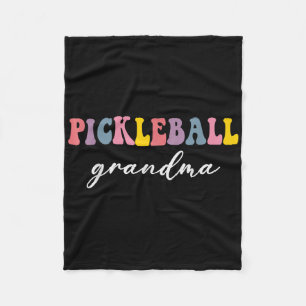 Pickleball Grandma Pickleball Player Stylish Sport Fleece Blanket