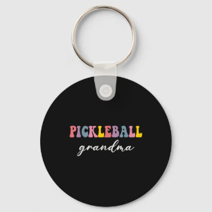 Pickleball Grandma Pickleball Player Stylish Sport Keychain