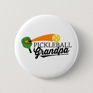 Pickleball Grandpa 2 Inch Round Button