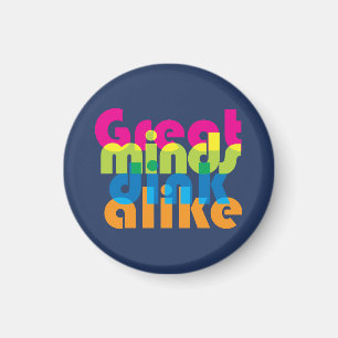 Pickleball Great minds dink alike Magnet