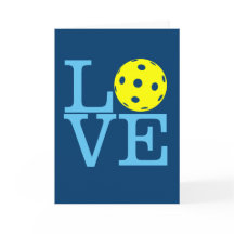 Pickleball Greeting Card - LOVE Pickleball
