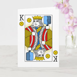 Pickleball Greeting Card - Pickleball King