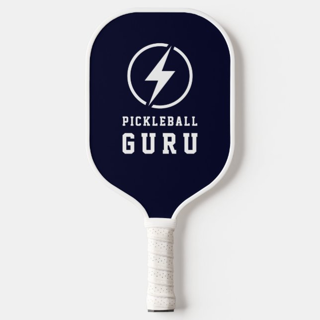 Pickleball Guru Monogram Lightning Bolt Customized Paddle (Front)