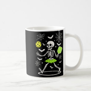 Pickleball Halloween Costume, Spooky Season Skelet Coffee Mug