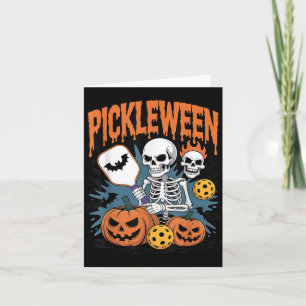 Pickleball Halloween For Men Women Card