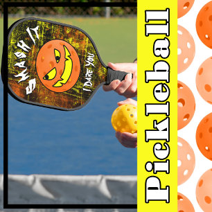 Pickleball Halloween Pumpkin Smash It Paddle