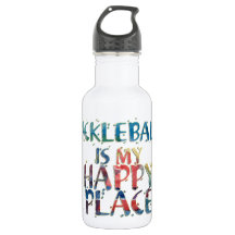 Pickleball Happy Place Water Bottle