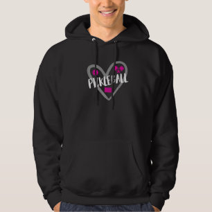 Pickleball Heart For Pickleball Players Girls And  Hoodie