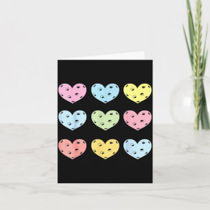 Pickleball heart valentine's day pickleball lover card