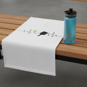 Pickleball Heartbeat - Pickleball Player Gift Hand Towel