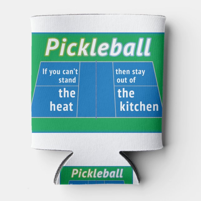 Pickleball Heat Kitchen Can Cooler (Front)