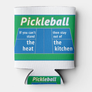 Pickleball Heat Kitchen green/blue Can Cooler