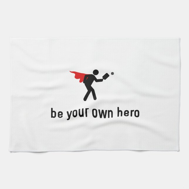 Pickleball Hero Kitchen Towel (Horizontal)