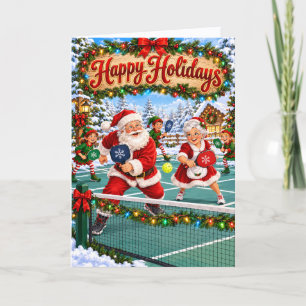 Pickleball Holiday Card for Players and Partners
