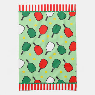 Pickleball Holiday Kitchen Towel