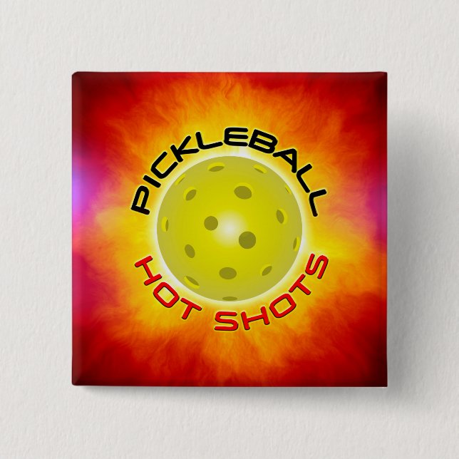 Pickleball Hot Shots 1 Buttons (Front)