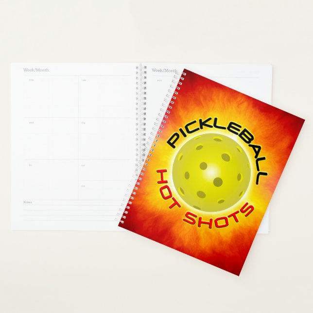Pickleball Hot Shots Spiral Weekly/Monthly Planner (Display)