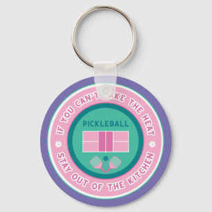 Pickleball: If you can't take the heat... Keychain