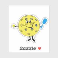 Pickleball Illustration Sticker by Deb Jeffrey