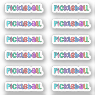 Pickleball in Colourful Sticker Sheet/Sticker Pack