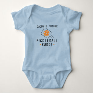 Pickleball Infant Daddy's Future Pickleball Buddy Baby Bodysuit