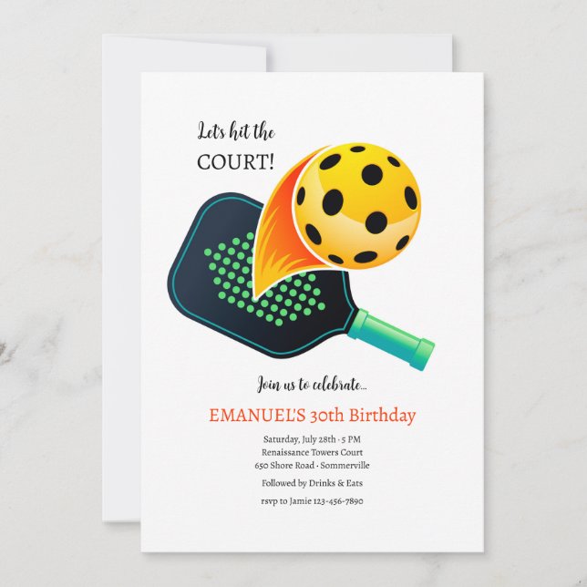 Pickleball Invitation (Front)