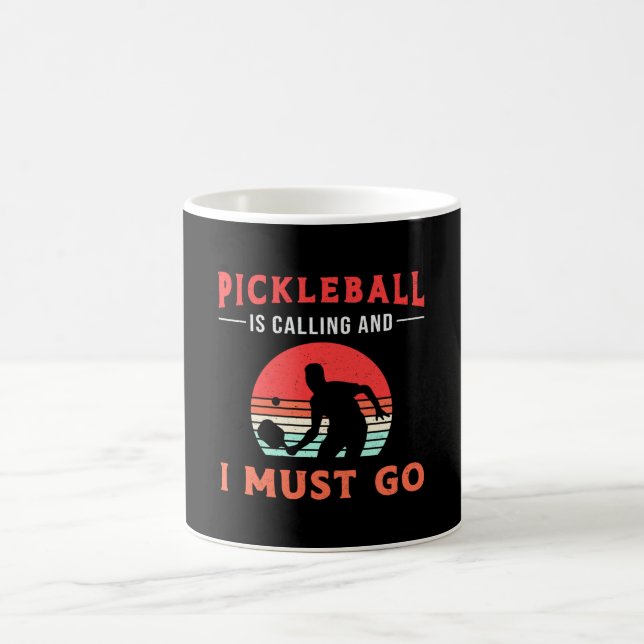 Pickleball Is Calling And I Must Go Paddle Player Coffee Mug (Center)