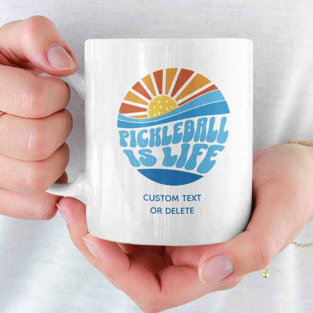 Pickleball is Life, Funny Custom Pickleball Gift Coffee Mug (Creator Uploaded)