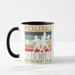 Pickleball Is My Retirement Plan Funny Pickleball  Mug