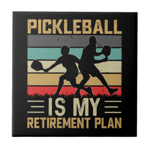 Pickleball Is My Retirement Plan Funny Pickleball  Tile