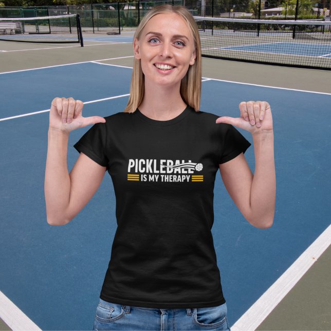 Pickleball is my Therapy funny Pickleball T-Shirt (Creator Uploaded)