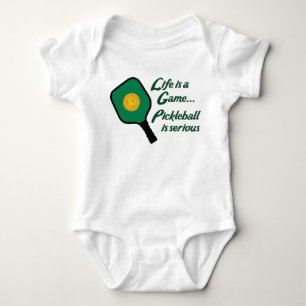 Pickleball is Serious Baby Bodysuit