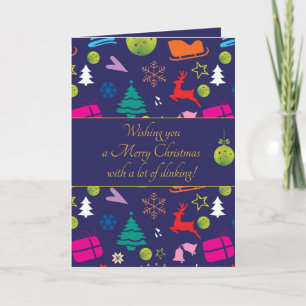 Pickleball 🎄 Joyeux Noël, carte texte personnalis