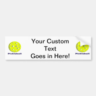 pickleball just ball n text.png bumper sticker