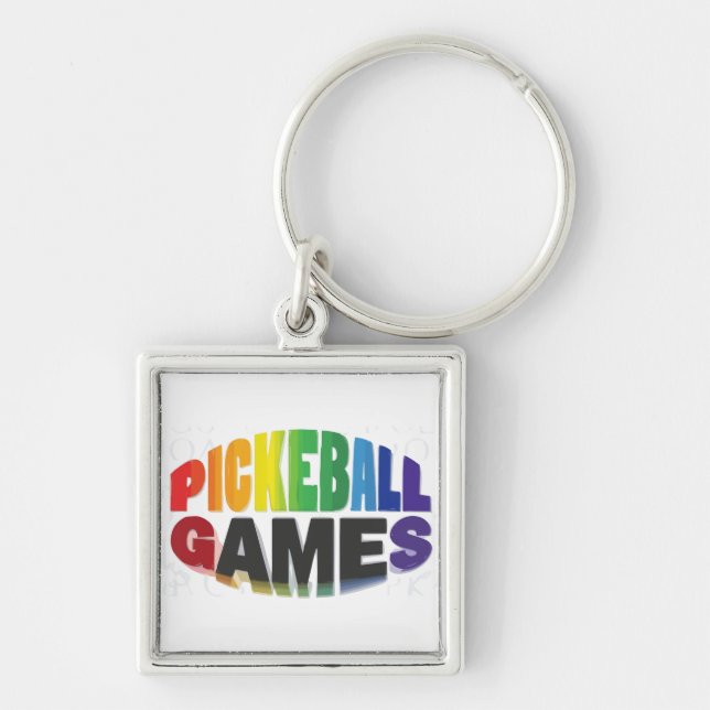 Pickleball Keychain (Front)