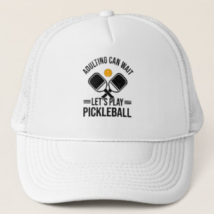 Pickleball Kids Pickleball Player Hobby Parents Trucker Hat