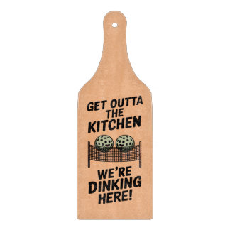 Pickleball Kitchen Zone Warning Sign Cutting Board