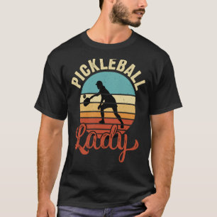 Pickleball Lady Player Retro Vintage 9 T-Shirt
