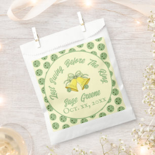 Pickleball Last Swing Before the Ring Sage & Cream Favour Bag